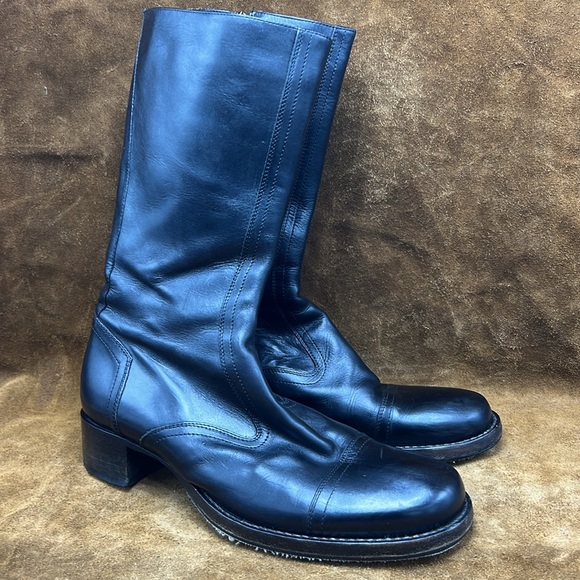 Buttero Black Leather Inner Zip Boots - Picture 12 of 12